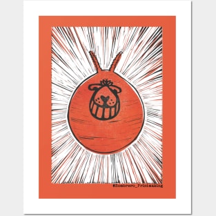 Space Hopper - @Sombrero_Printmaking Posters and Art